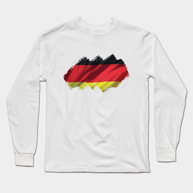 German Flag Long Sleeve T-Shirt by Teemperor